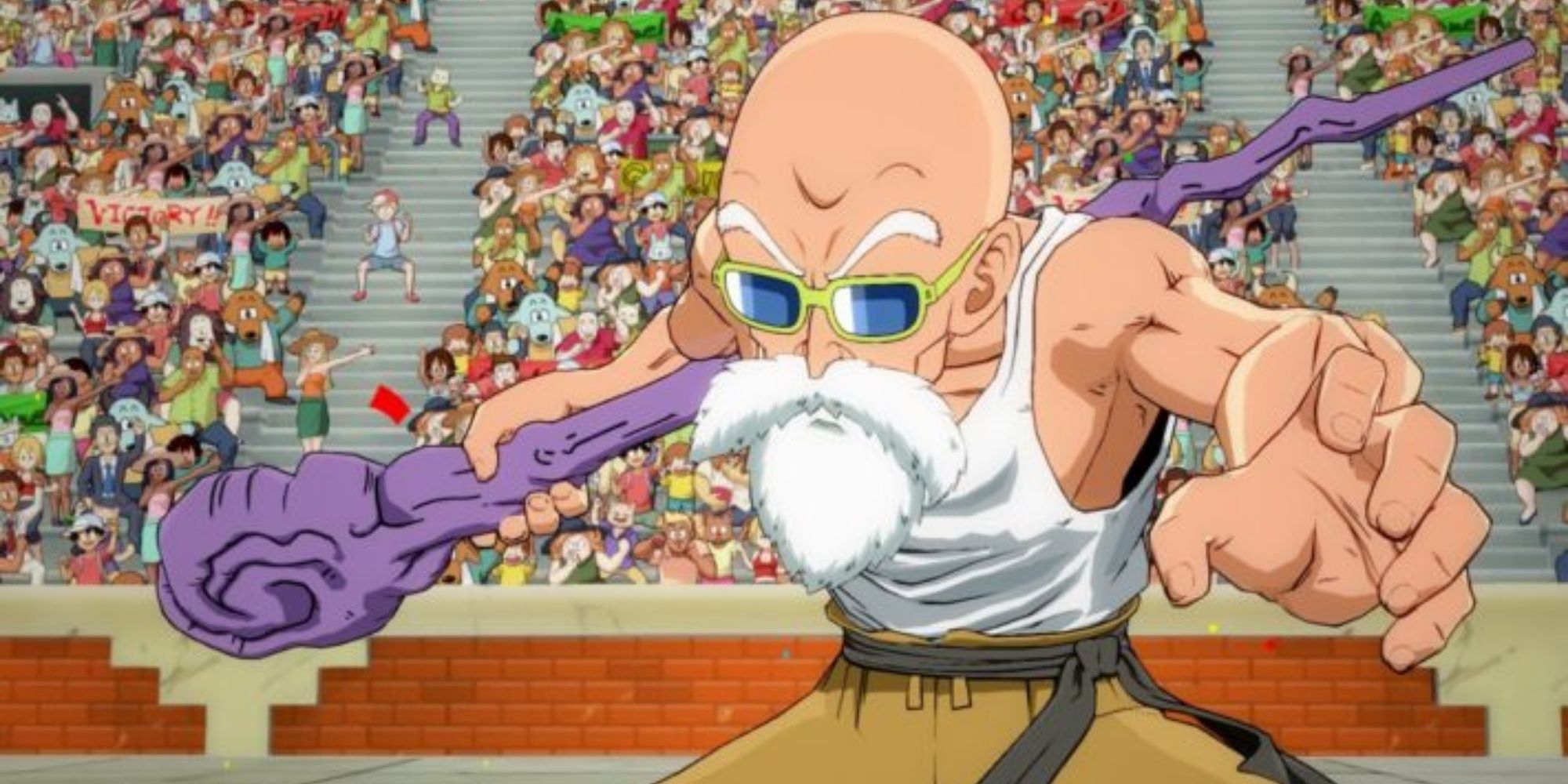 Mestre Roshi se prepara para a batalha em Dragon Ball Super