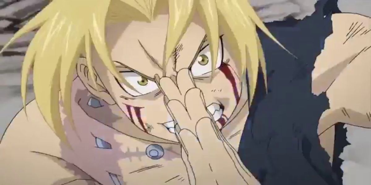 Fullmetal Alchemist Brotherhood - Edward Elric bate palmas