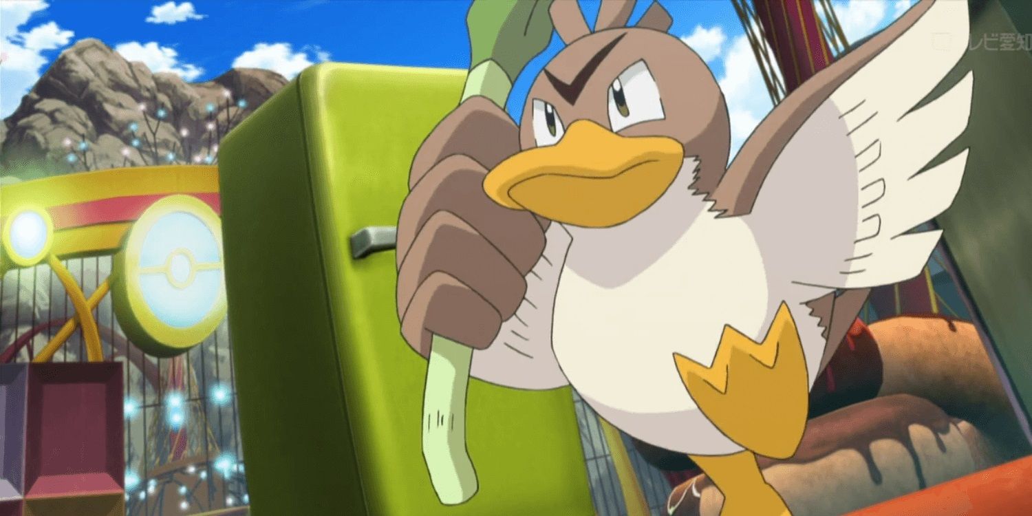 Um Farfetch'd do anime Pokémon