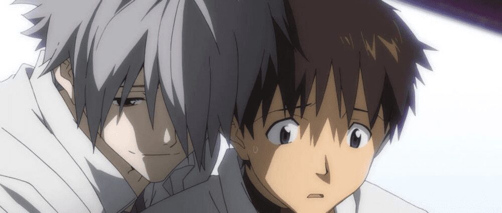 Shinji e Kaworu de Evangelion