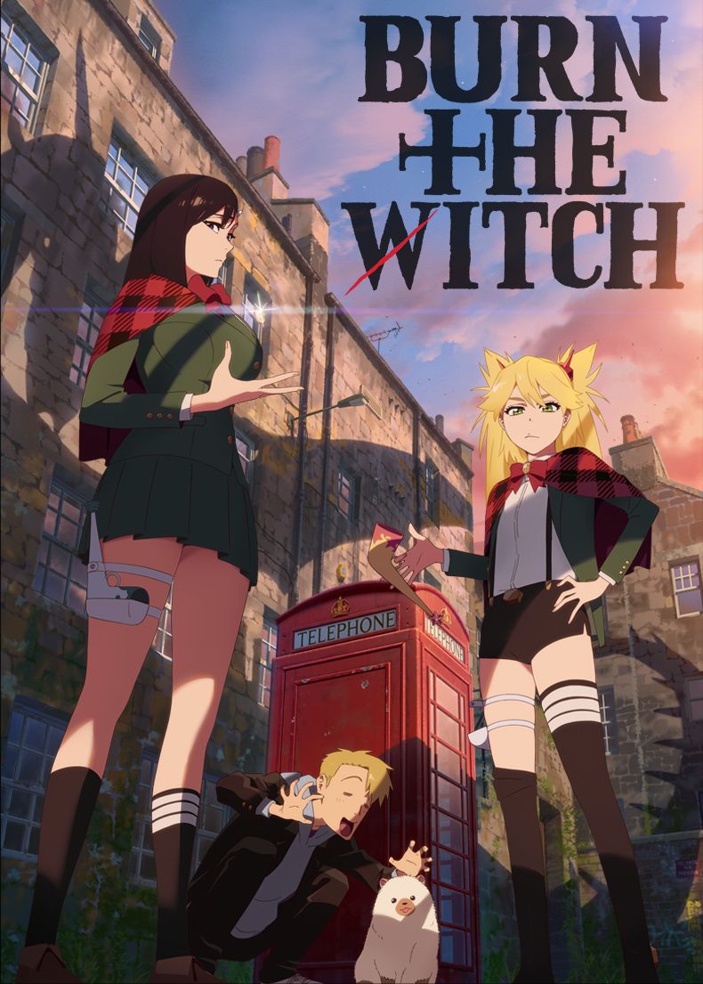 Visual principal oficial do especial de anime prequela de Burn the Witch