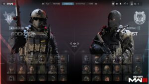 Call Of Duty Modern Warfare 3 Mw3 Operators Selection Screen