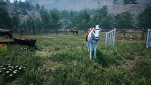 Horses Ranch Simulator Hanging Out In The Tall Grass