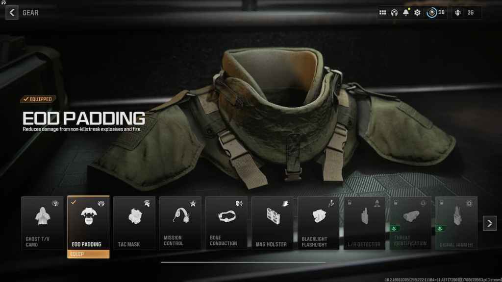 O equipamento de preenchimento EOD está bugado no MW3?  equipamento