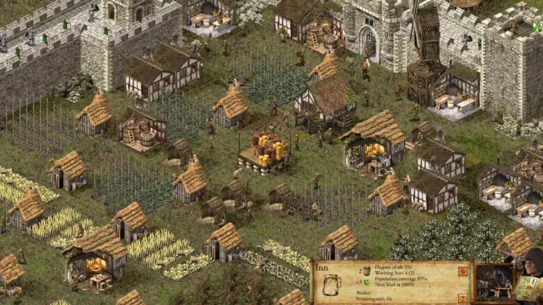 Stronghold Edição Definitiva Fazenda Dentro de Stronghold