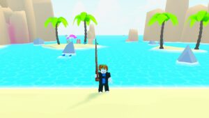 Roblox Pet Simulator 99 Fishing With Rocks And Sharls Behind