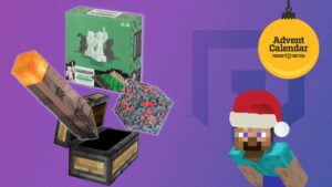 Ganhe um pacote de produtos Minecraft da Noble Collection com nosso Calendário do Advento