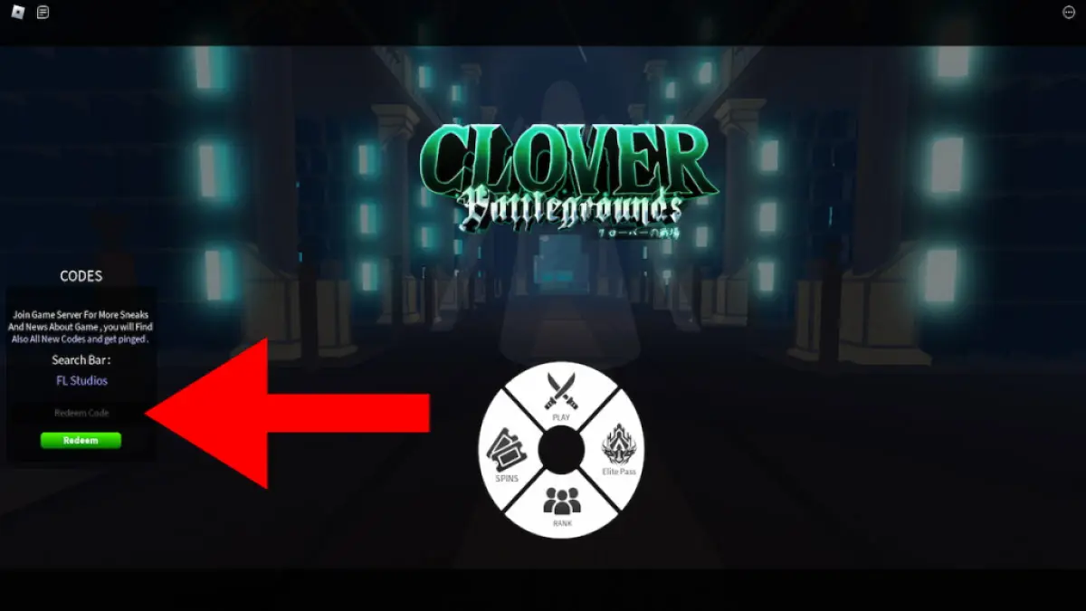 Como resgatar códigos Clover Battlegrounds 