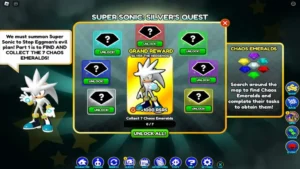 Como desbloquear Silver the Hedgehog no Sonic Speed ​​Simulator, All Chaos Emerald Locations - Roblox