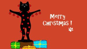 Passo a passo do gato de Natal - jogos legais de matemática