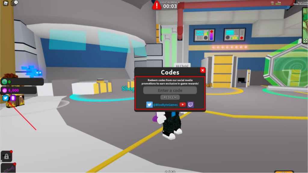 Página de resgate de códigos do Roblox Ghost Simulator