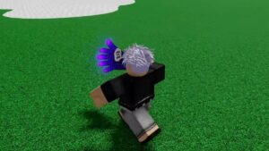 Roblox Slap Battle Blackhole Glove Used In Grass