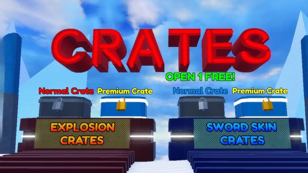 Roblox Blade Ball Crates Lobby Aberto 1 Grátis