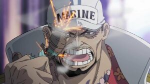 One Piece Cosplay queima tudo com Akainu