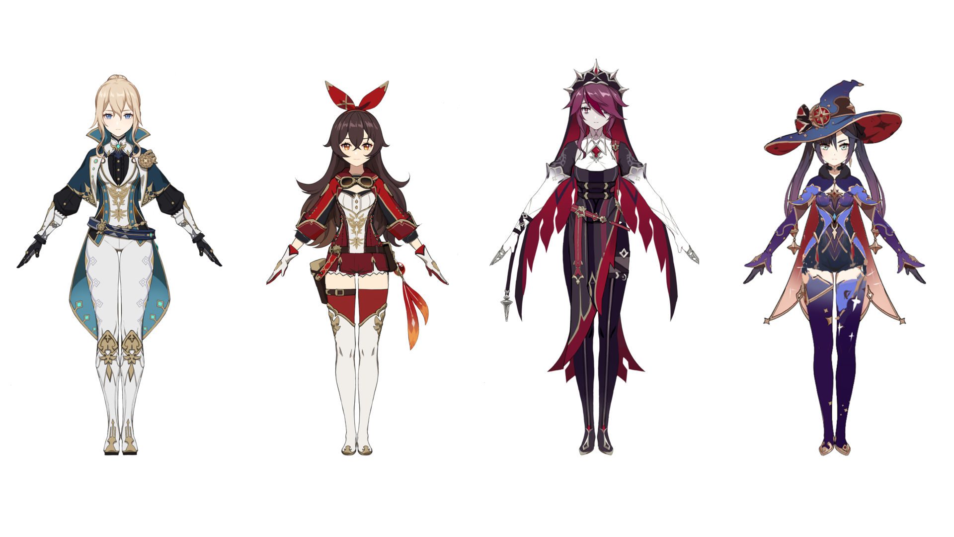 Genshin Impact skins alternativas para Jean, Amber, Rosaria e Mona