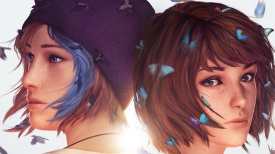 Jogos como Detroit Become Human: Life is Strange arte principal mostrando Chloe e Max