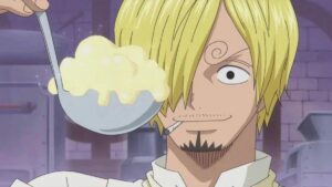 One Piece Cosplay coloca Sanji na cozinha