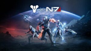 'Sou o Comandante Shepard e esta é minha colaboração favorita em Destiny 2.'