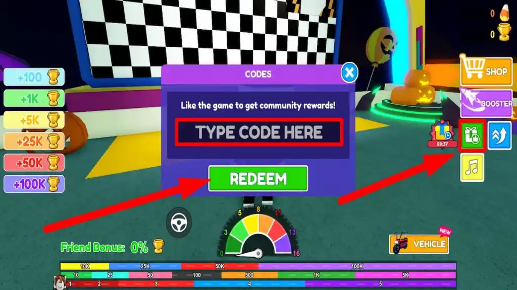 Resgatar código para Roblox Max Speed