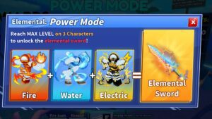 Blade Ball Elemental Sword Menu Fire Water Electric