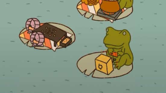 Jogos de sapo: Frog café cozinhando ocioso