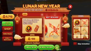 Blade Ball Showing Dragon Coin In Lunar New Year Window