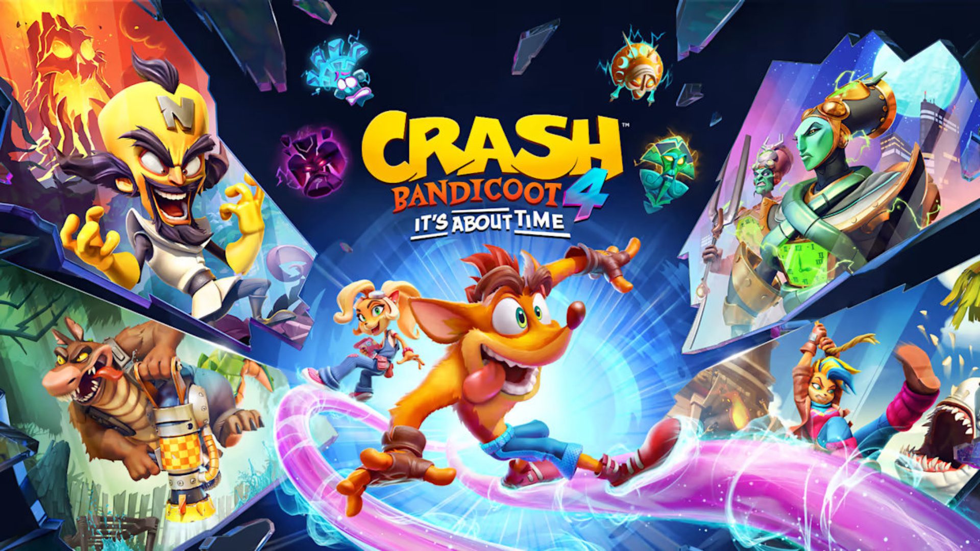 Arte chave de Crash Bandicoot 4: It's About Time