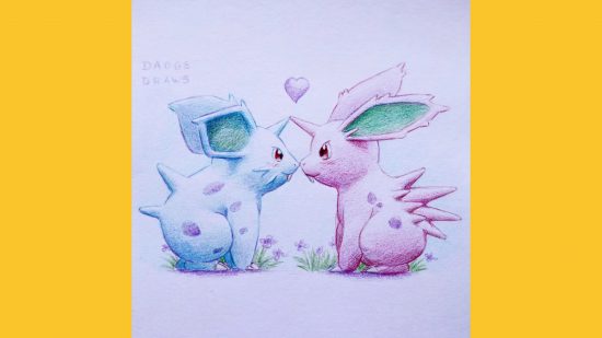 Fã de Pokémon Nidorina e arte de Nidorino