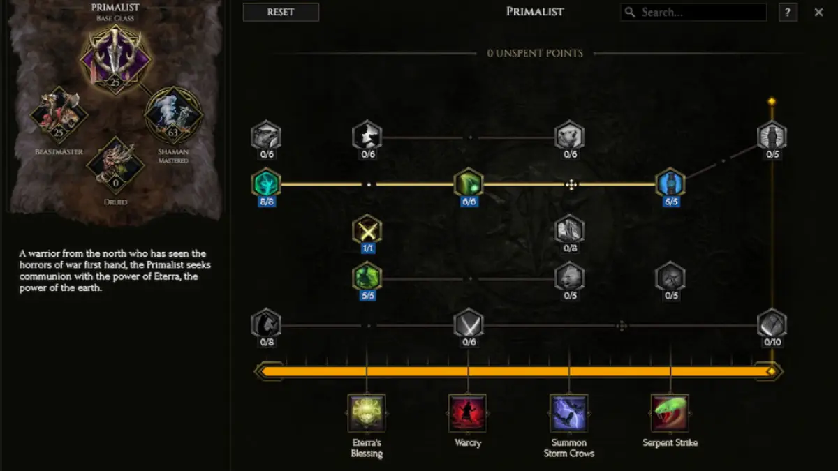 Guia de construção da tempestade Last Epoch Shaman Gathering