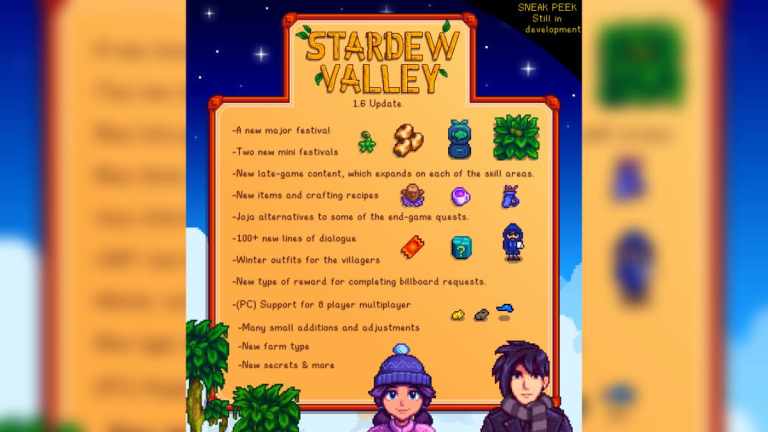 Quando o Stardew Valley 1.6 será lançado?  (Contagem regressiva)