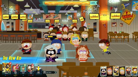 Jogos South Park: uma captura de tela de The Fractured But Whole on Switch