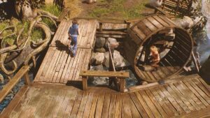 Brothers Tale Of Two Sons Remake One Brother On A Wooden Bridge One In A Wooden Wheel