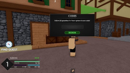 Como resgatar códigos Eternal Piece no jogo Roblox