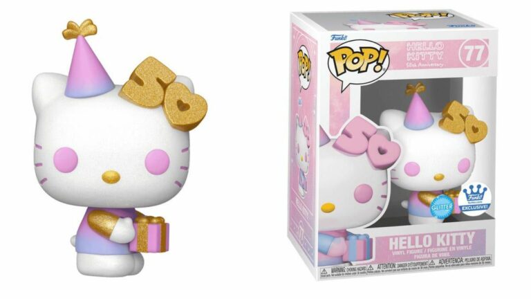 Hello Kitty 50º aniversário Glitter Funko Pop exclusivo já está à venda