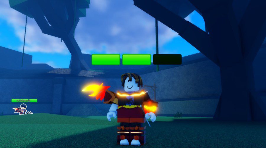 Blade Ball Elemental Update Personagem de fogo