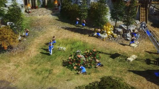 Captura de tela do trailer do jogo Age of Empires Mobile