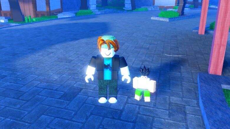 Roblox Anime Last Stand Avatar ao lado de Gon de Hunter X Hunter