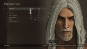 Como fazer Geralt de Rivia na criação de personagem de Dragon's Dogma 2