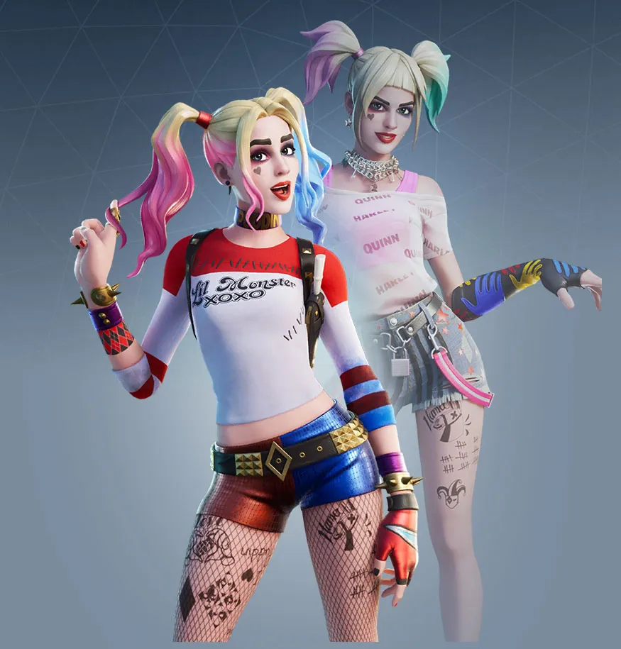 Pele grossa de Harley Quinn fortnite