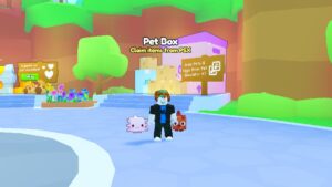 Roblox Pet Simulator 99 Player Standing Close To Sign