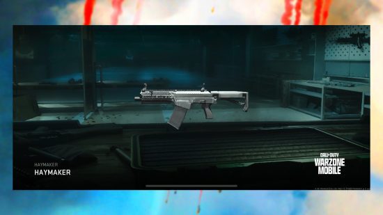 Captura de tela do guia das melhores armas de Call of Duty: Warzone Mobile mostrando o Haymaker