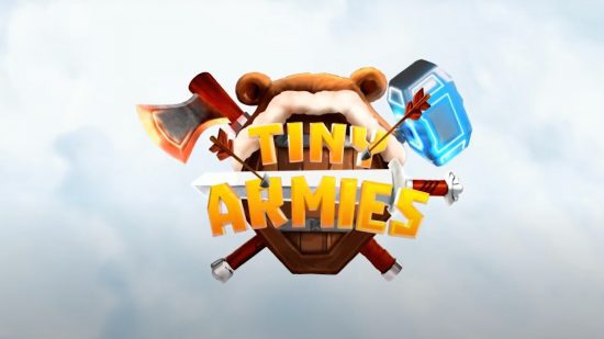 Jogos Apple Watch - o logotipo dos Tiny Armies contra um mar de nuvens