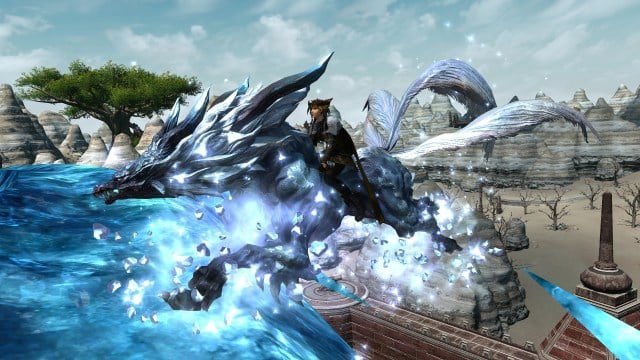 A montagem Fenrir em FFXIV, disponível a partir do Gold Saucer por 1 000 000 MGP