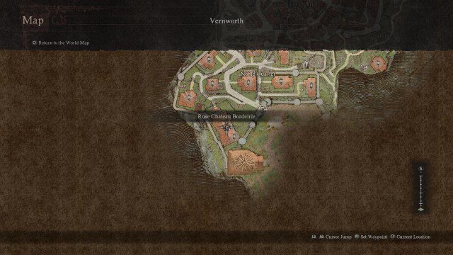 Localização de Bordelrie em Dragon's Dogma 2