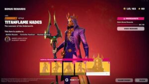 A skin Titanflame Hades de Fortnite é atualmente impossível de desbloquear