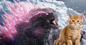 Arte conceitual de Godzilla x Kong transforma o Kaiju em um gato