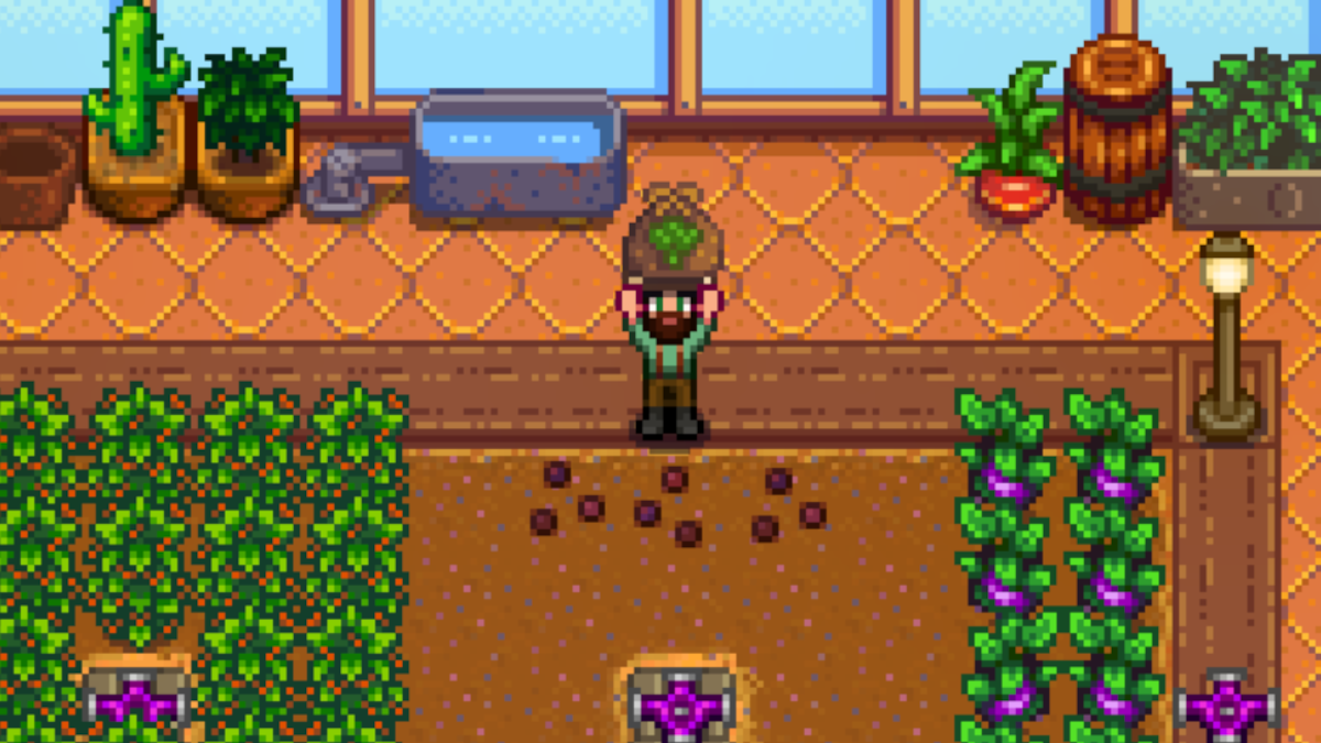 A máquina ao preço de Lewis em Stardew Valley