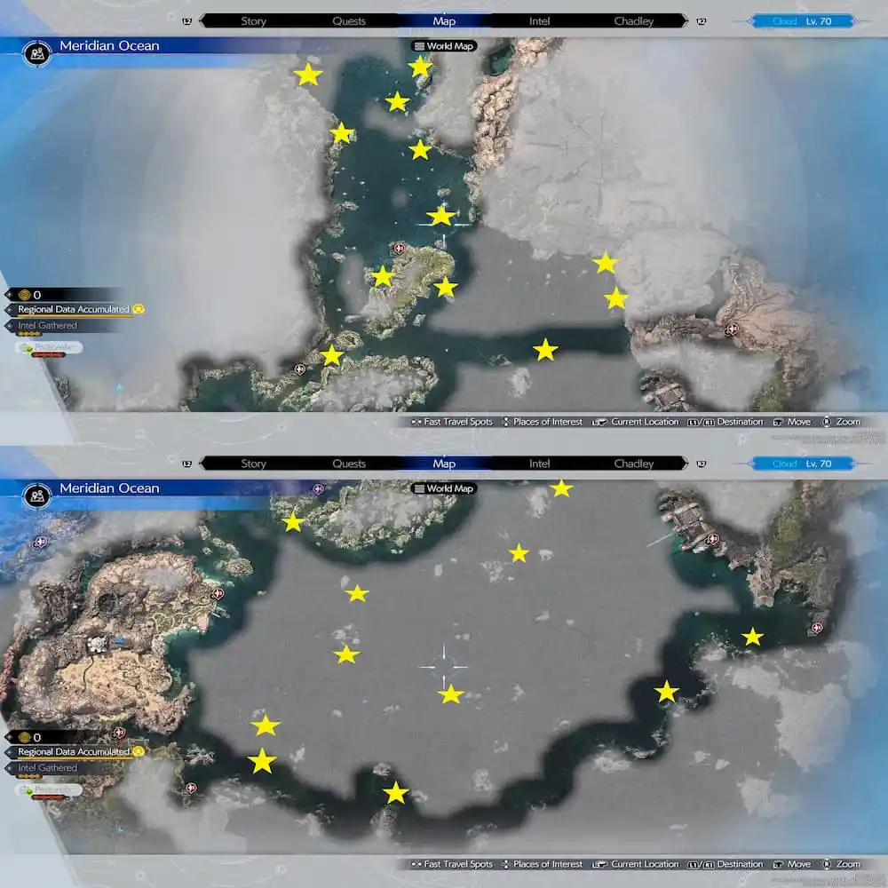 Mapas de localização de Final Fantasy 7 Rebirth Pirate Jetseam