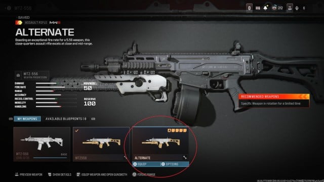 Mod personalizado no MW3 Gunsmith