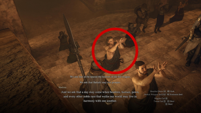 Localização do assassino em Shadowed Prayers Dragon's Dogma 2